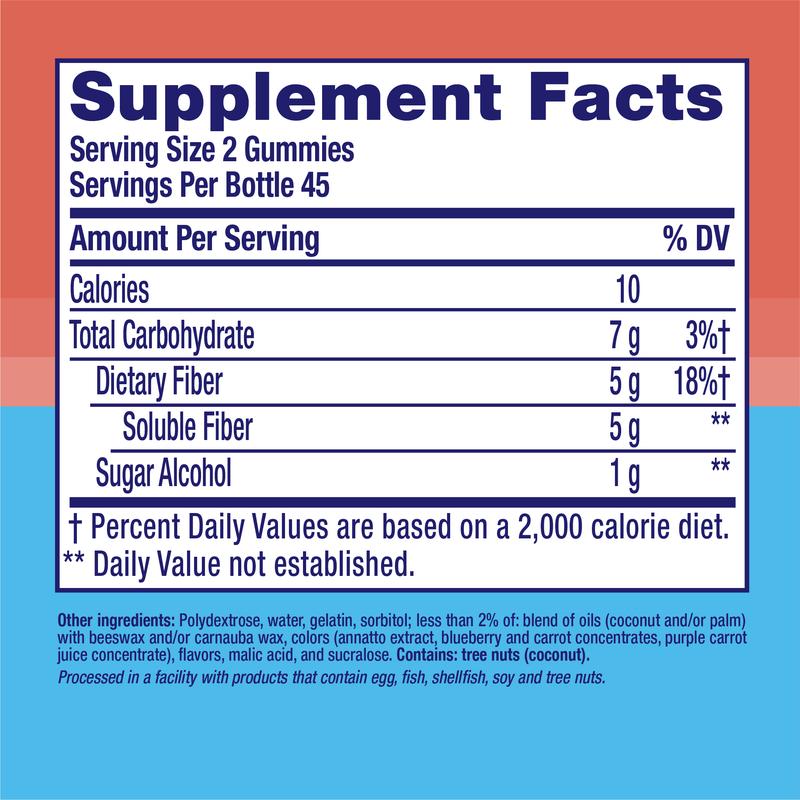 Vitafusion Fiber Well Sugar-Free Gummies