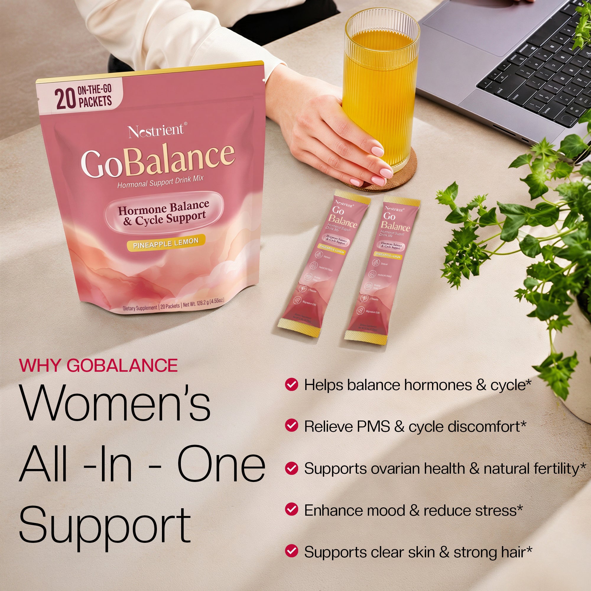 Nestrient GoBalance Hormonal Support Drink Mix
