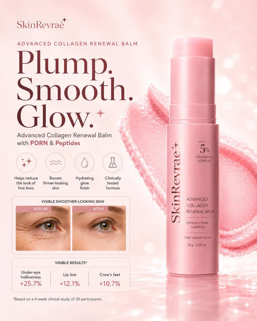 Plump. Smooth. Glow. Advanced Collagen Renewal Balm with PDRN & Peptides