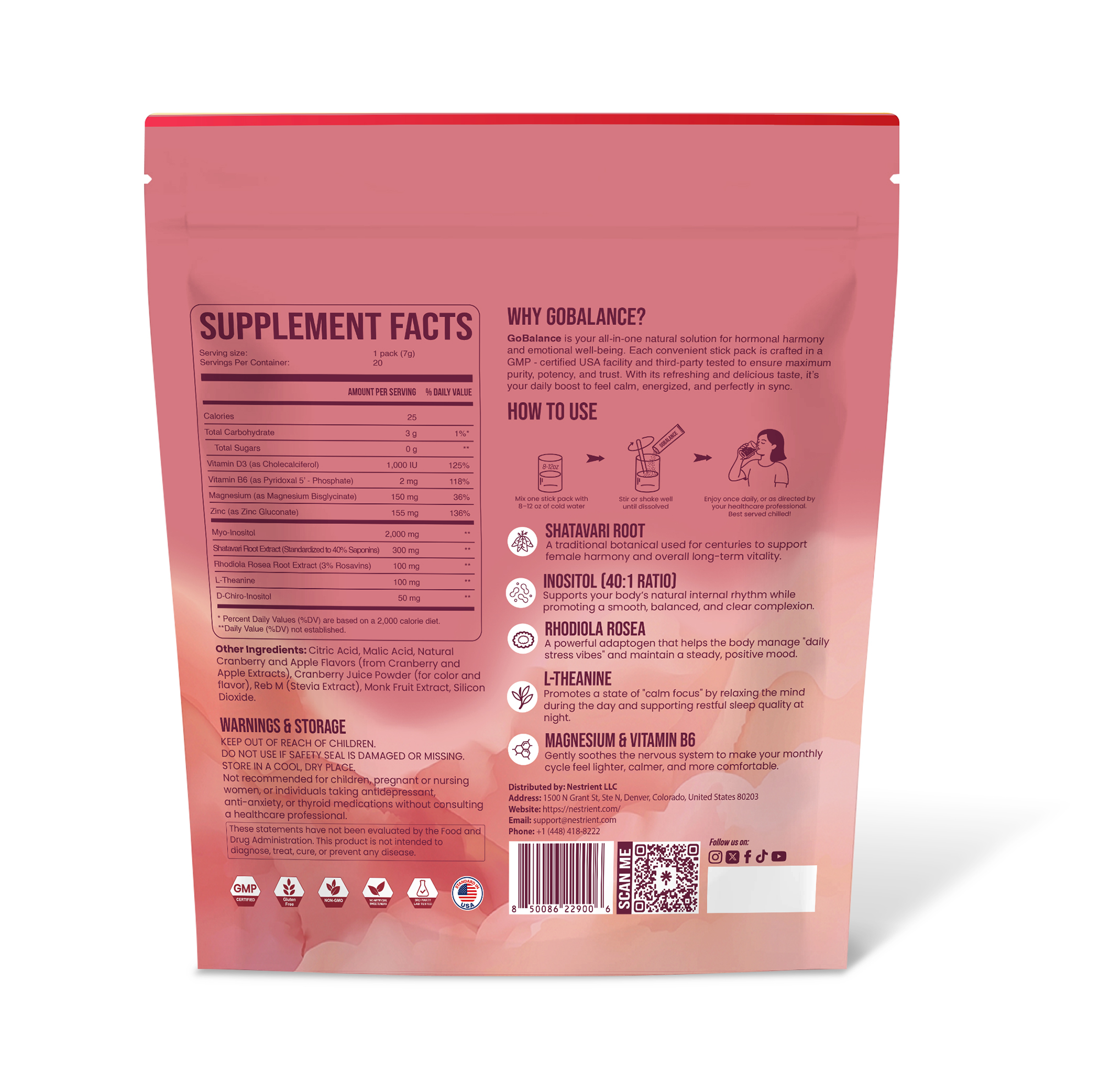 Nestrient GoBalance Hormonal Support Drink Mix