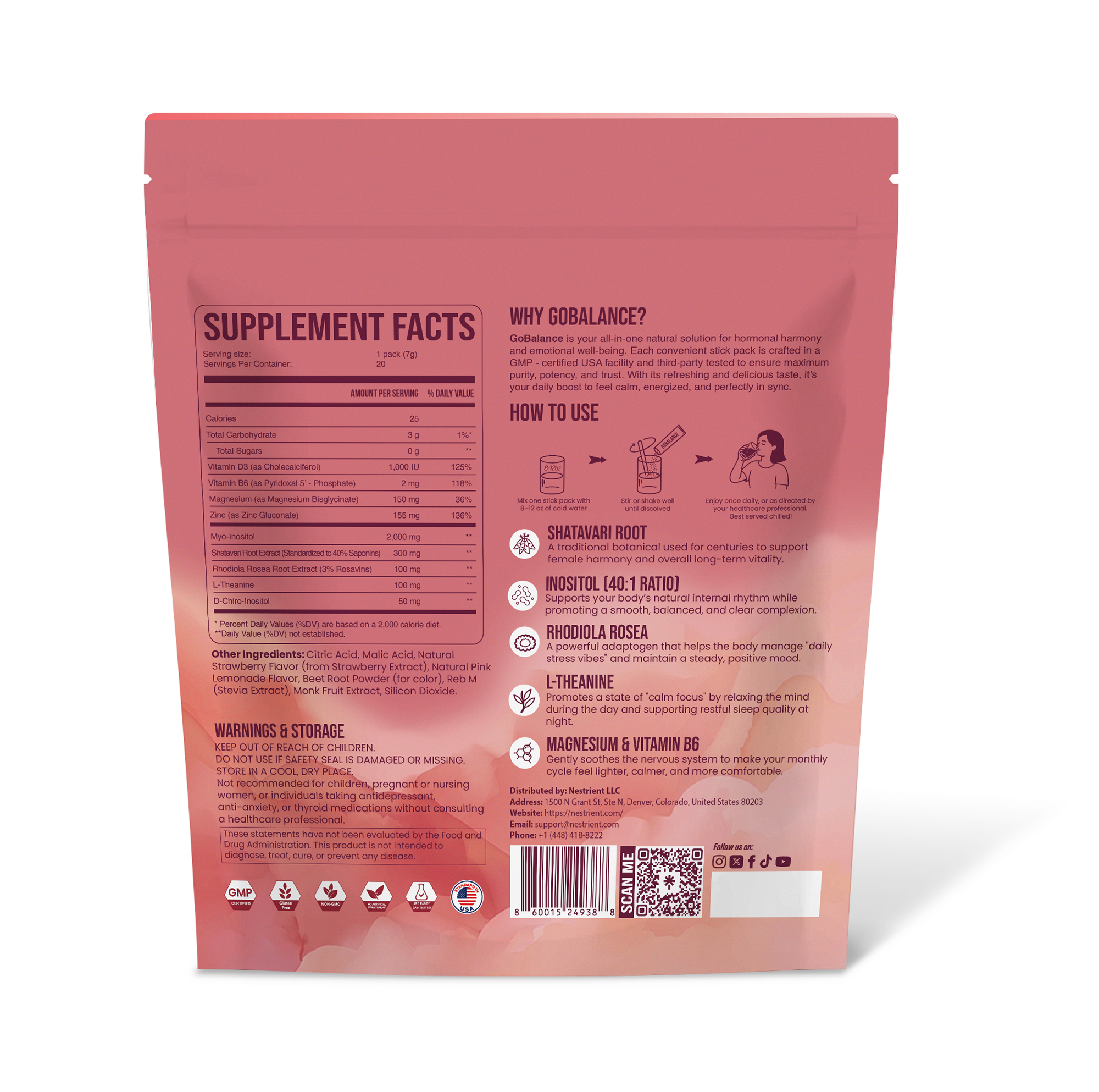 Nestrient GoBalance Hormonal Support Drink Mix