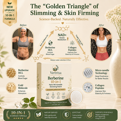 Vertrixa™ Berberine 10-in-1 Nano Microneedle Slimming Patch
