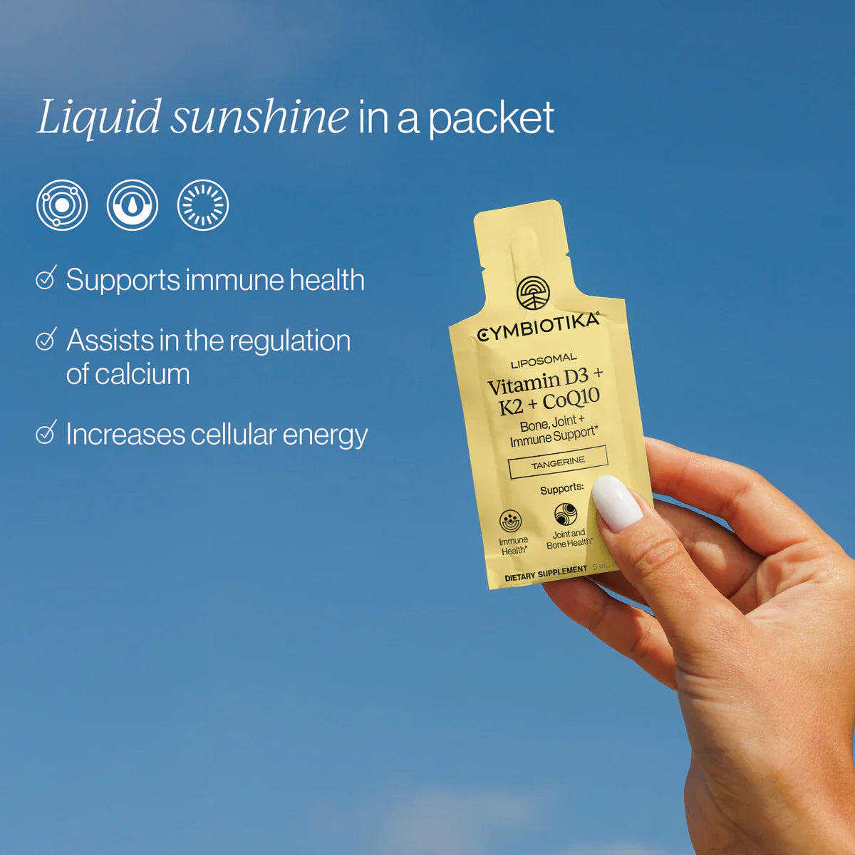 Liposomal Vitamin D3 + K2 + CoQ10 — 1 Month Supply