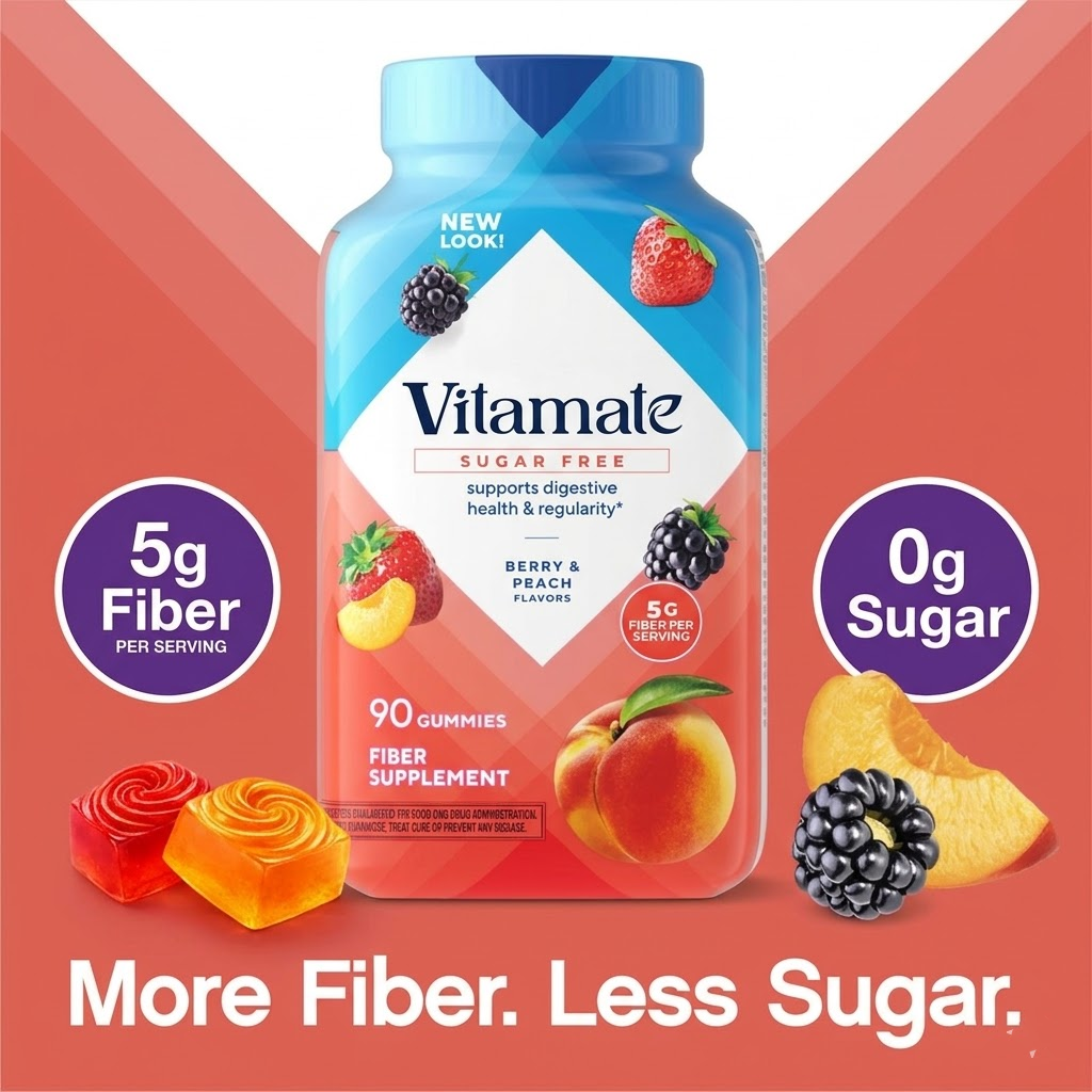 Vitafusion Fiber Well Sugar-Free Gummies