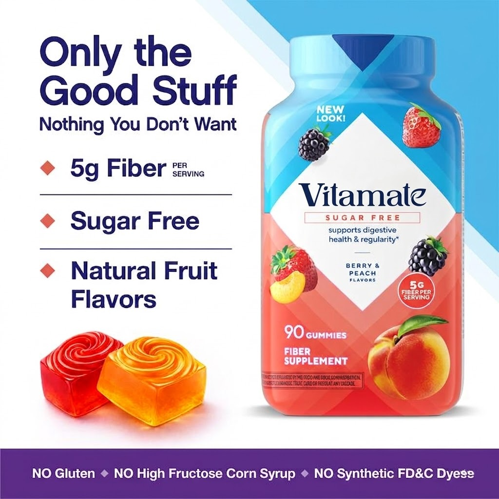 Vitafusion Fiber Well Sugar-Free Gummies