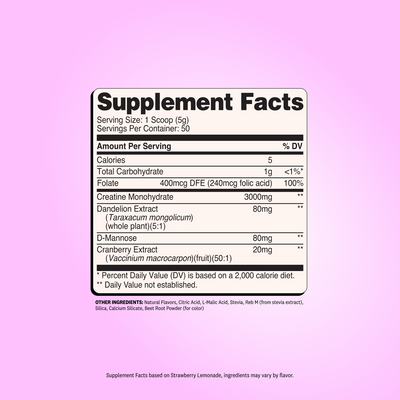 Wellah Creatine - 50 Servings, Unflavored & Strawberry Lemonade Flavor, 3g Creatine, Joint Health Supplement for Fitness & Healthcare