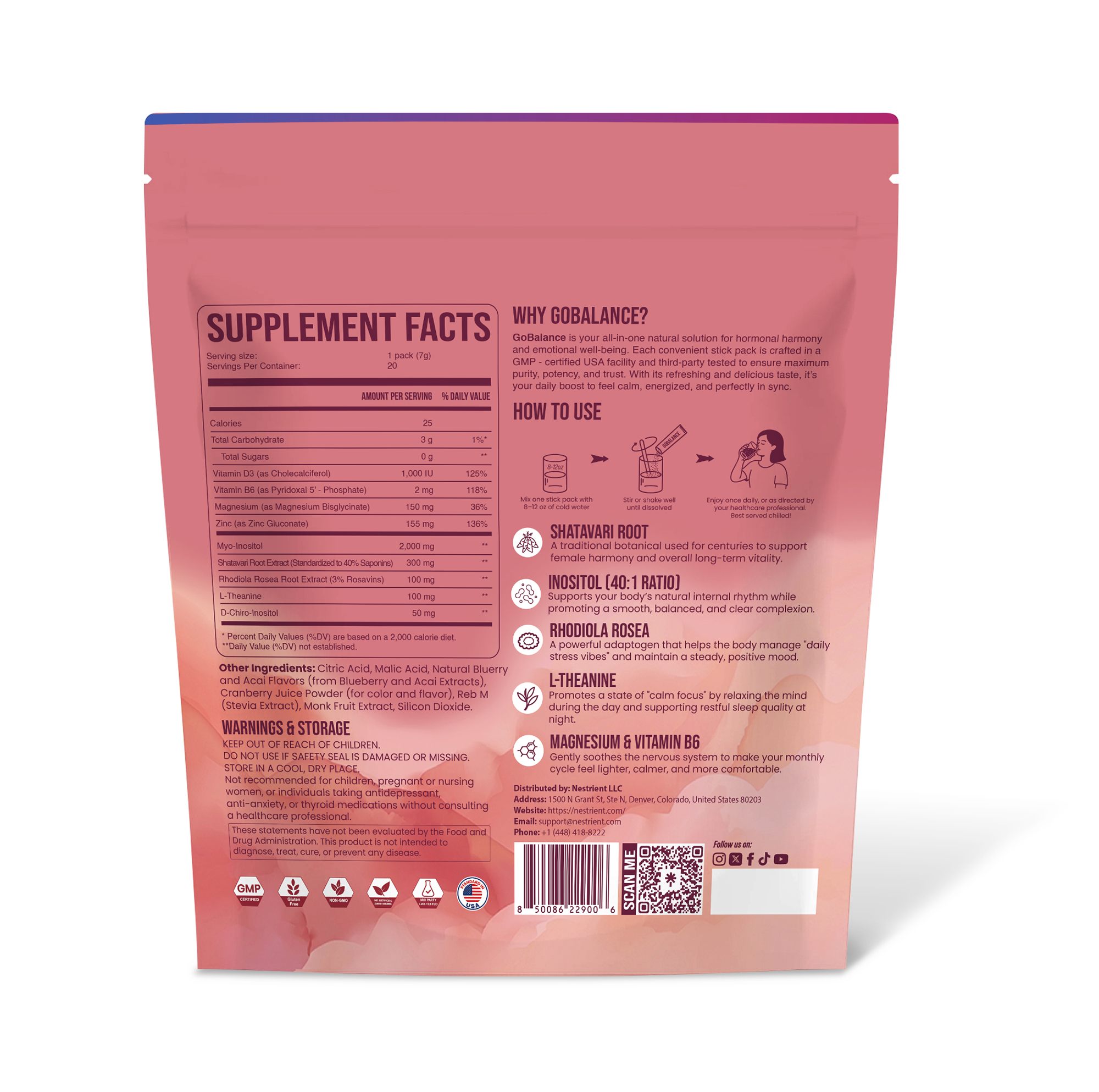 Nestrient GoBalance Hormonal Support Drink Mix