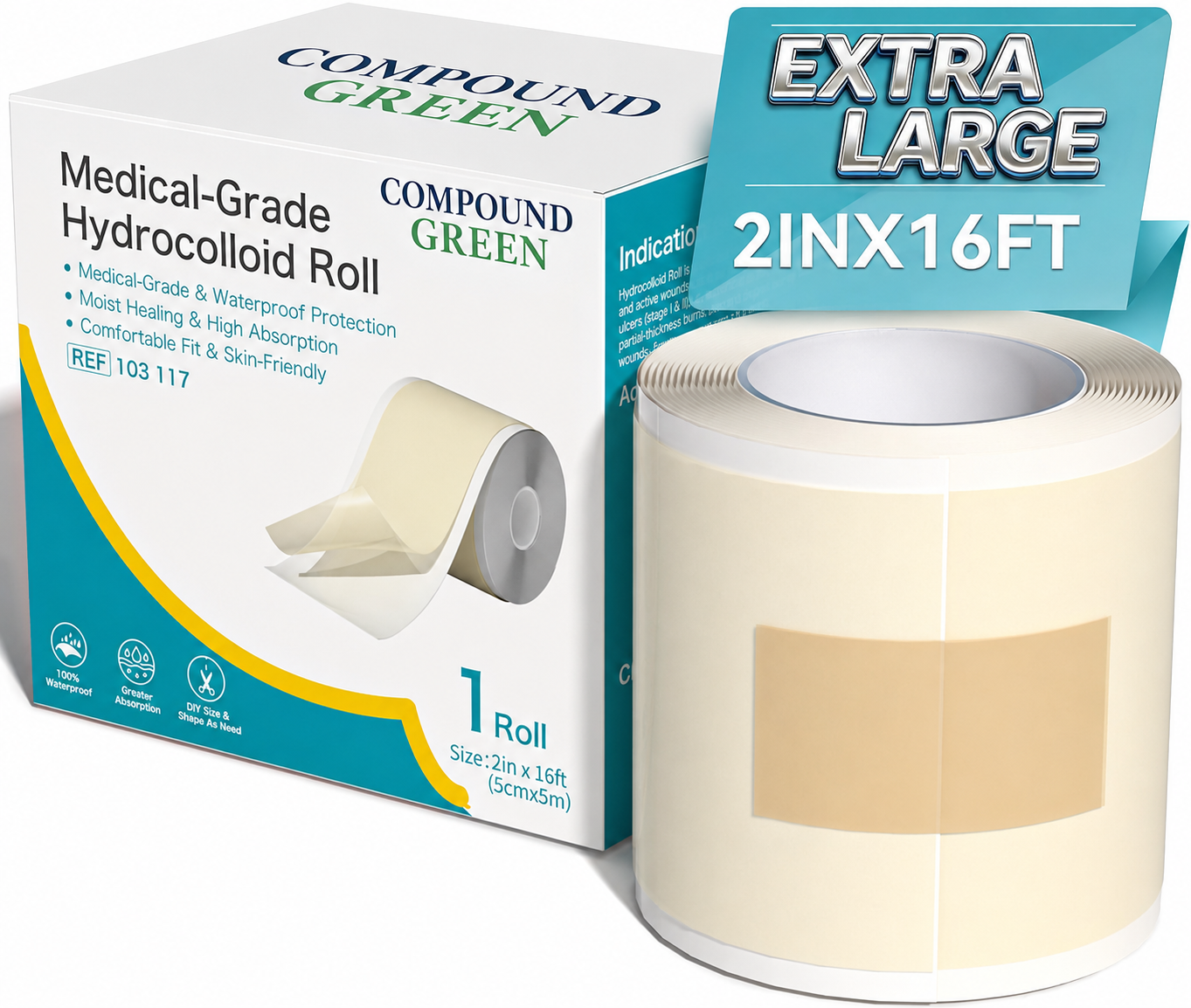 Medical-Grade Hydrocolloid Roll