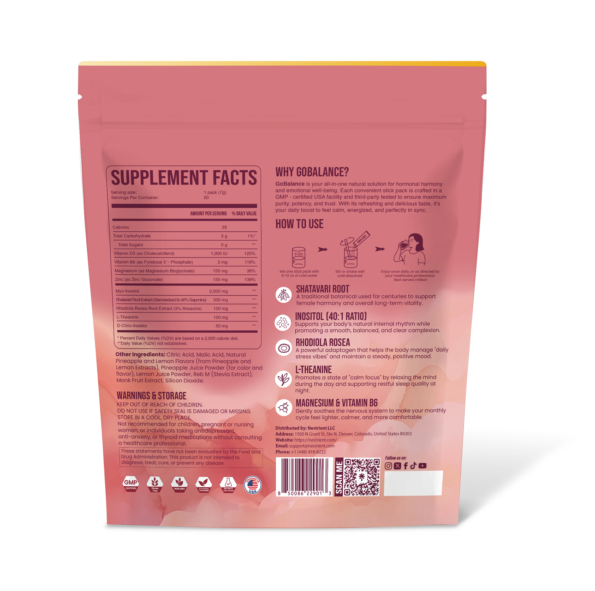 Nestrient GoBalance Hormonal Support Drink Mix